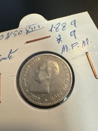 50 céntimos Alfonso XIII 1889 estrella 9