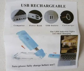 Luz LED recargable para lectura USB a Estrenar.