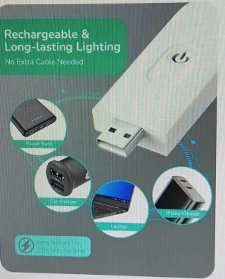 Luz LED recargable para lectura USB a Estrenar.