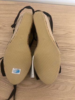 Sandalias Sfera Esparto Negras Talla 36 Nuevas
