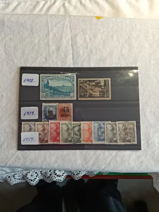 Sellos España 1938 y 1939
