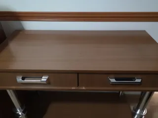 Mesa consola madera y metal