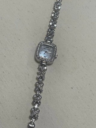 Reloj Royal Crown Plata y Circonitas