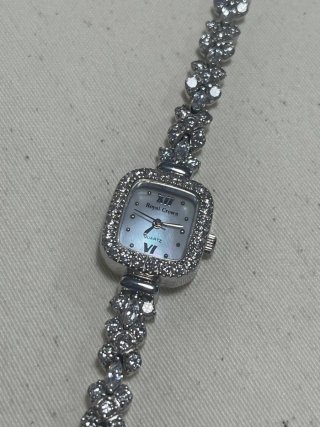 Reloj Royal Crown Plata y Circonitas