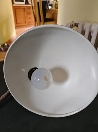 Lampada da scrivania vintage grigia