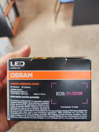 Luz V16 OSRAM LEDguardian Conectada DGT 3.0