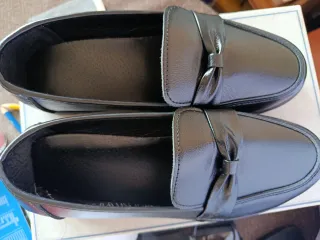 Zapatos negros mujer con lazo