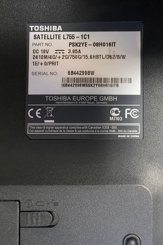 Portatile Toshiba Satellite Grigio i5 leggi bene