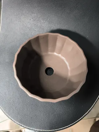 Maceta bonsai acanalada