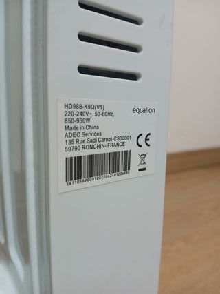Radiador de Aceite Equation 900W