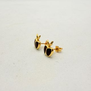 Pendiente Manzanas de oro de 18k, 1.41 g.