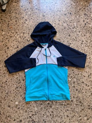 Chaqueta Adidas Vintage Azul y Turquesa