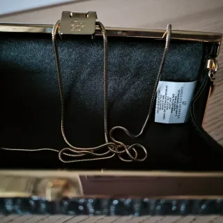 Bolso Clutch Fiesta Carolina Herrera gris/Dorado