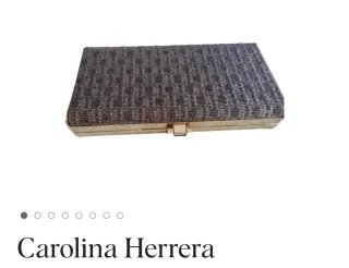 Bolso Clutch Fiesta Carolina Herrera gris/Dorado