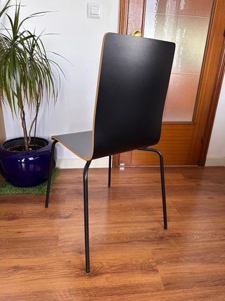 6 Sillas Ikea Martin Negras