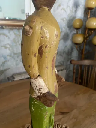 Maniquí juguete antiguo de madera