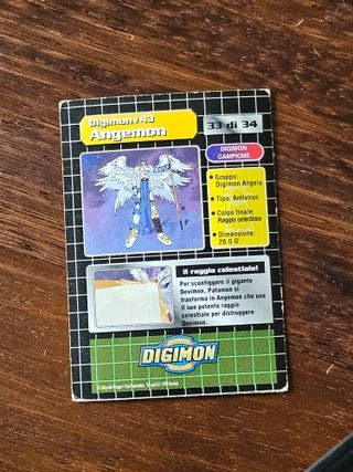 Carta Digimon Angemon Olografica DP 380