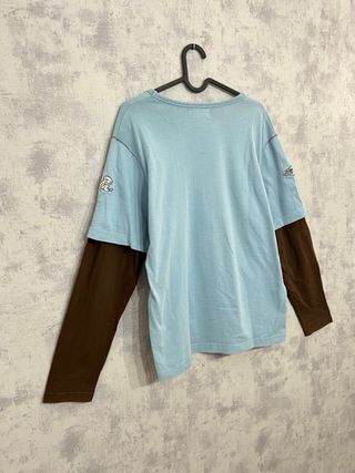 Camiseta El Niño manga larga azul y marrón