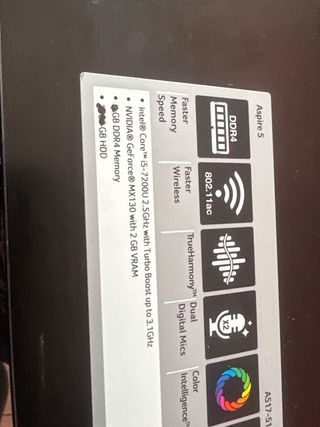 Acer Aspire 5 A517-51G Negro/Plata