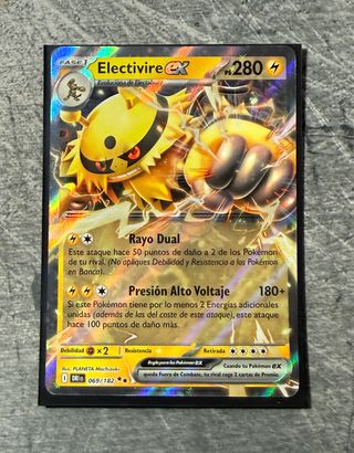 Electrivire EX Rivales Predestinados Carta Pokemon