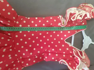 Traje Flamenca Corto Lunares y Flores