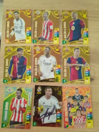 Lote 9 Cromos Adrenalyn 2024 Balones de Oro