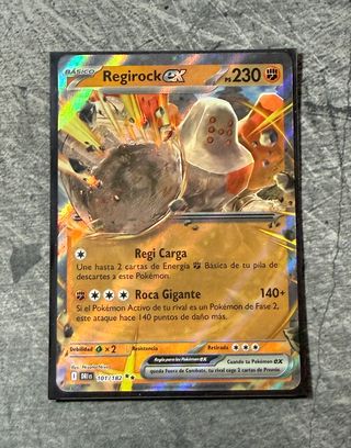 Regirock EX Rivales Predestinados Carta Pokemon
