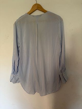 Blusa Zara volantes rayas