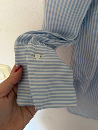 Blusa Zara volantes rayas