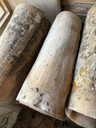 Teules antigues test / Tejas antiguas cerámica
