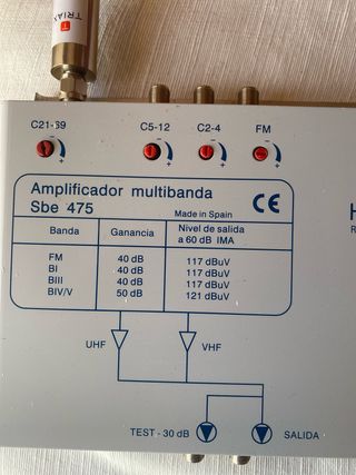 Amplificador multibanda Hirschmann Sbe 475