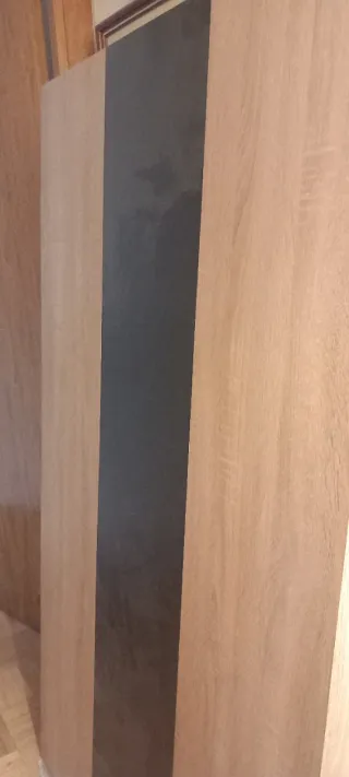 Mesa de salón madera beis y negro