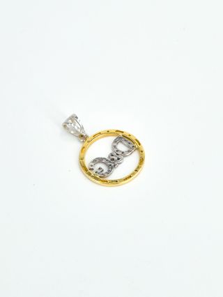 049-03-00255 Colgante Oro 18k Combinado