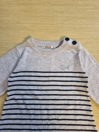 Vestido con rayas para bebé