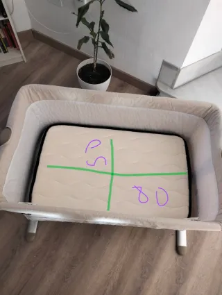 Cuna colecho 92x56x69 cm