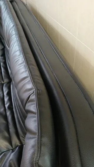 Sofá Cama Negro Piel Sintética