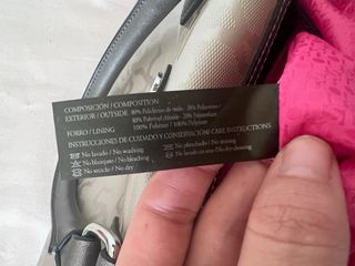 Bolso Tous plateado con estampado