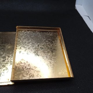 Porta biglietti/sigarette vintage perla e strass
