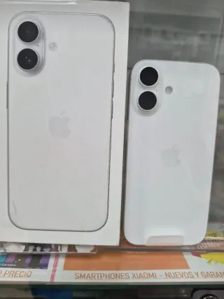 iPhone Blanco Caja y Teléfono