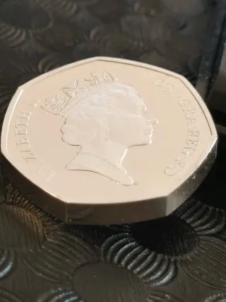 Moneda 50p "Piedfort" Plata 925 Proof 1992-1993