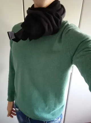 Sciarpa Nike Pile Uomo Nero/Grigio