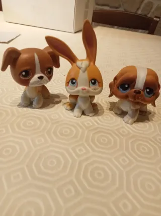 Set 3 Giocattoli da Collezione Littlest Pet Shop