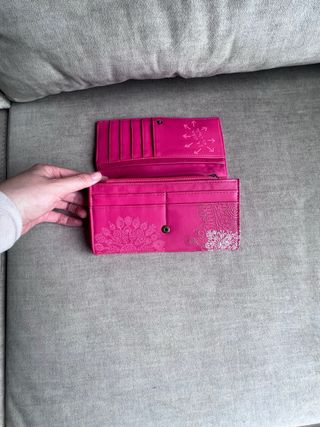 Cartera Desigual Rosa y Blanca