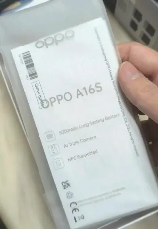 OPPO A16s+SD+scatola+cavo+custodia+vetro temperato