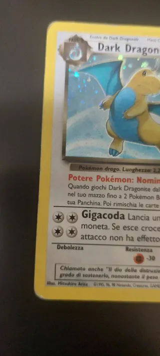 Carta Pokemon Dark Dragonite 70 PV R