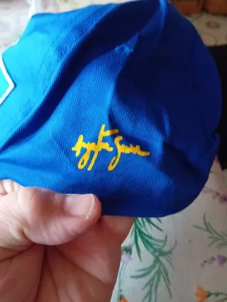*Cappellino Senna Blu e Bianco