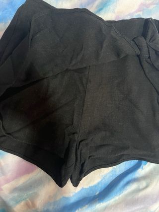 Falda pantalón negra Stradivarius Talla XS