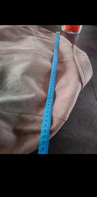 Giacca effetto suede beige/tortora