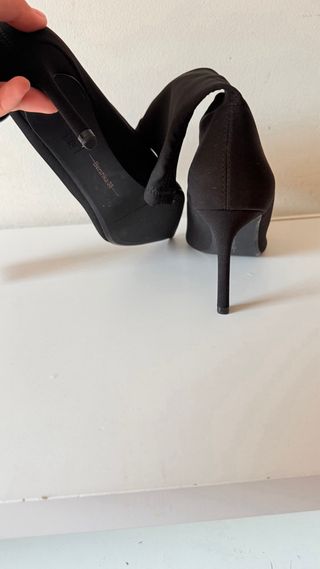 Botines Bershka negros talla 38