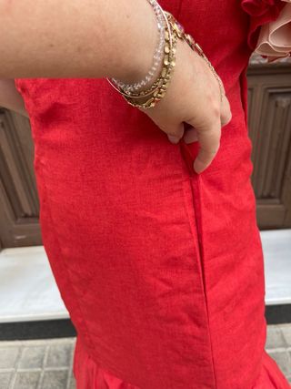 Traje Flamenca Talla 38 como color coral